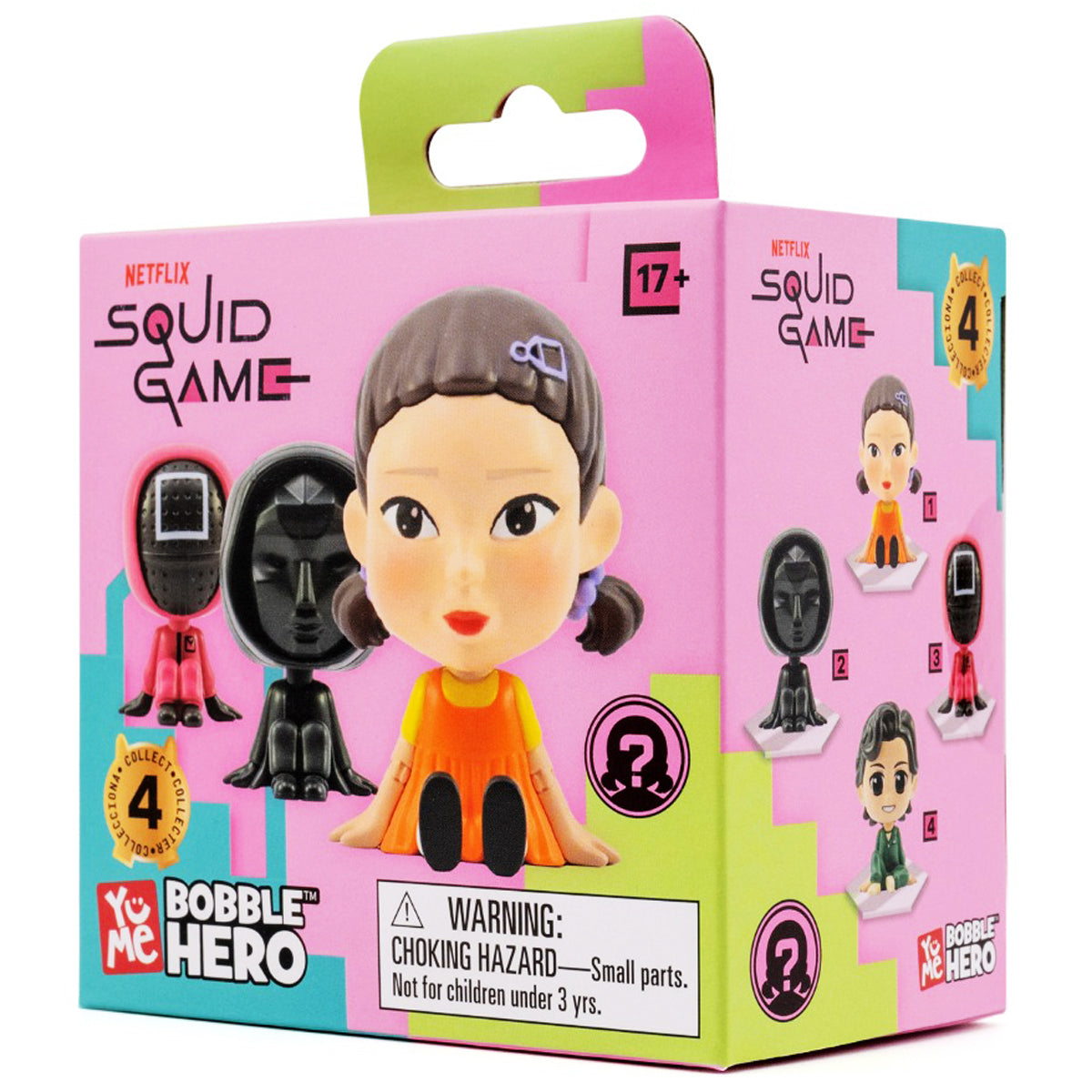 YuMe Bobble Hero Blind Box - Display de figurines Booblehead Squid Game (12 unités)