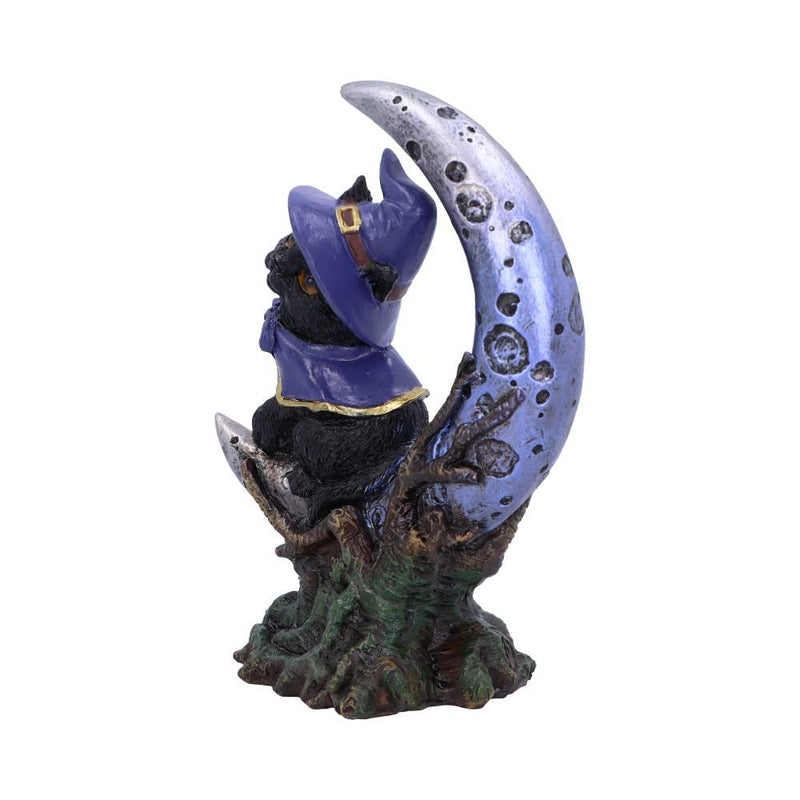 Sooky - Figurine de chat noir familier de sorcières et Croissant de lune 11.5cm