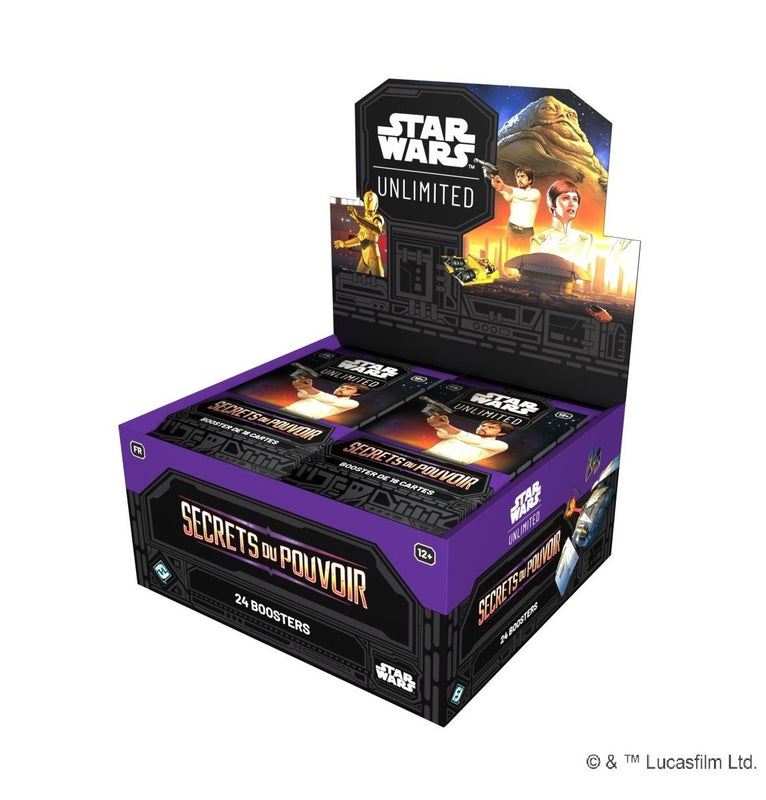 Star Wars Unlimited JCC - Display de Packs de booster Secrets du Pouvoir (Display x24)