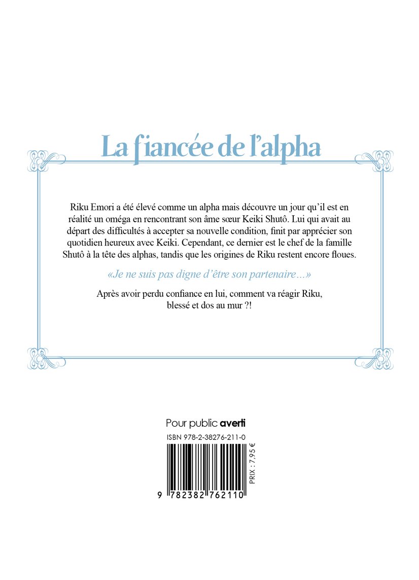 La fiancée de l'Alpha - Tome 3 - Livre (Manga) - Yaoi - Hana Collection