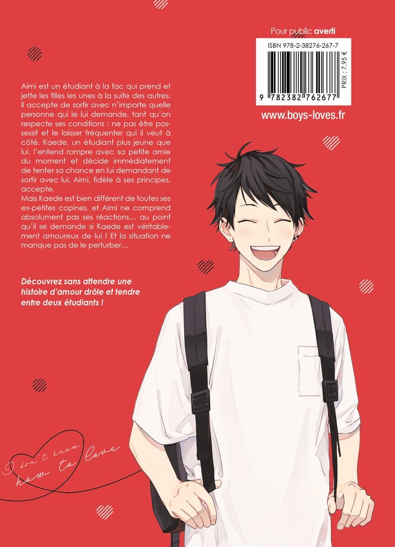 I Don't Know How to Love - Livre (Manga) - Yaoi - Hana Collection