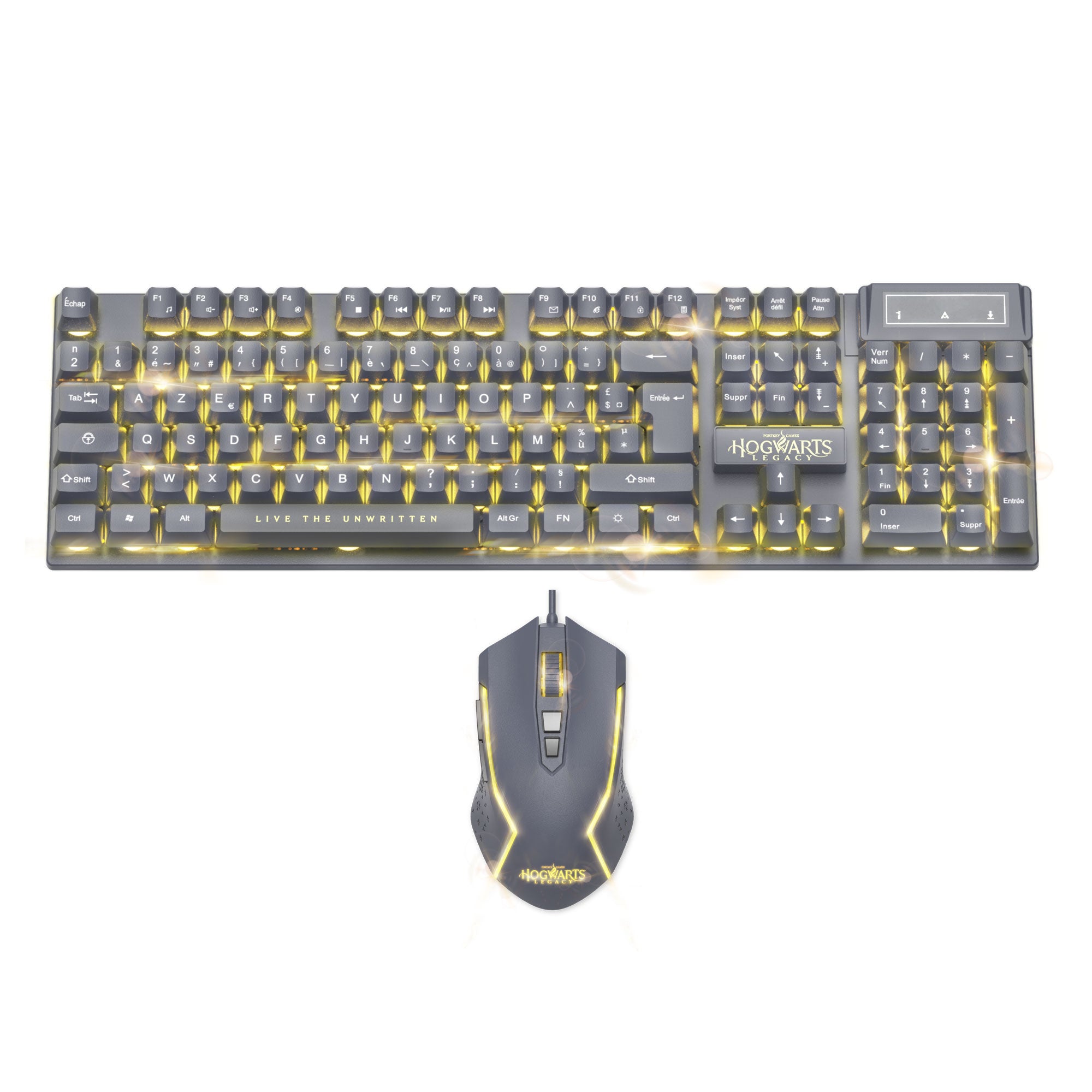 Hogwarts Legacy - Ensemble clavier et souris filaires Gaming rétroéclairés - Azerty FR