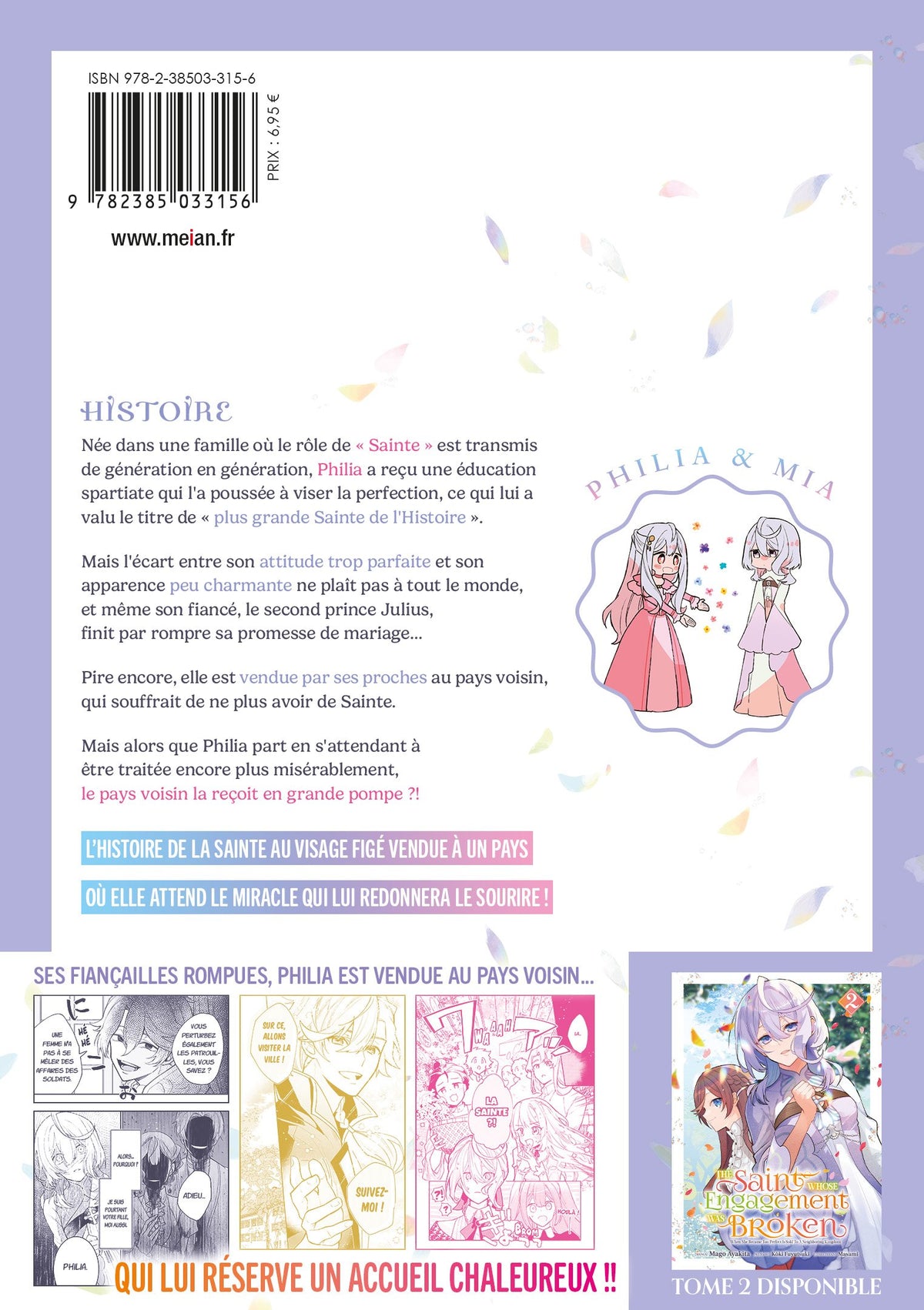 The Saint Whose Engagement Was Broken - Tome 01 - Livre (Manga)