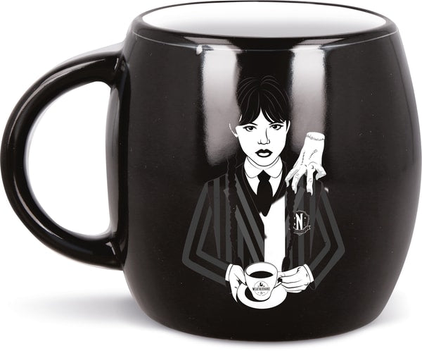 Mercredi - Tasse globe en céramique Mercredi Addams - 380ml - flash vidéo