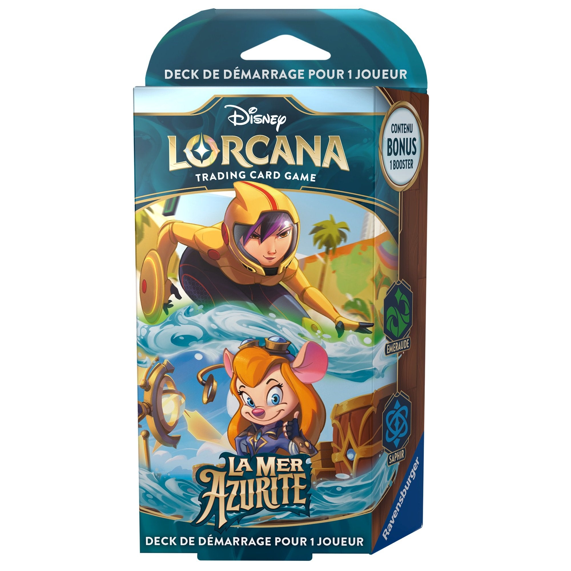 Disney Lorcana JCC : La Mer Azurite - Display de Deck de démarrage (8 Decks) - flash vidéo