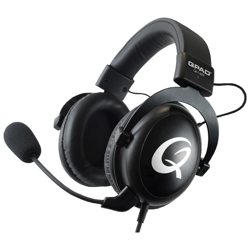 QPAD - QH-92 High End Stereo Gaming Headset, Closed Ear, Noise Cancelling detachable Microphone, Multiplatform