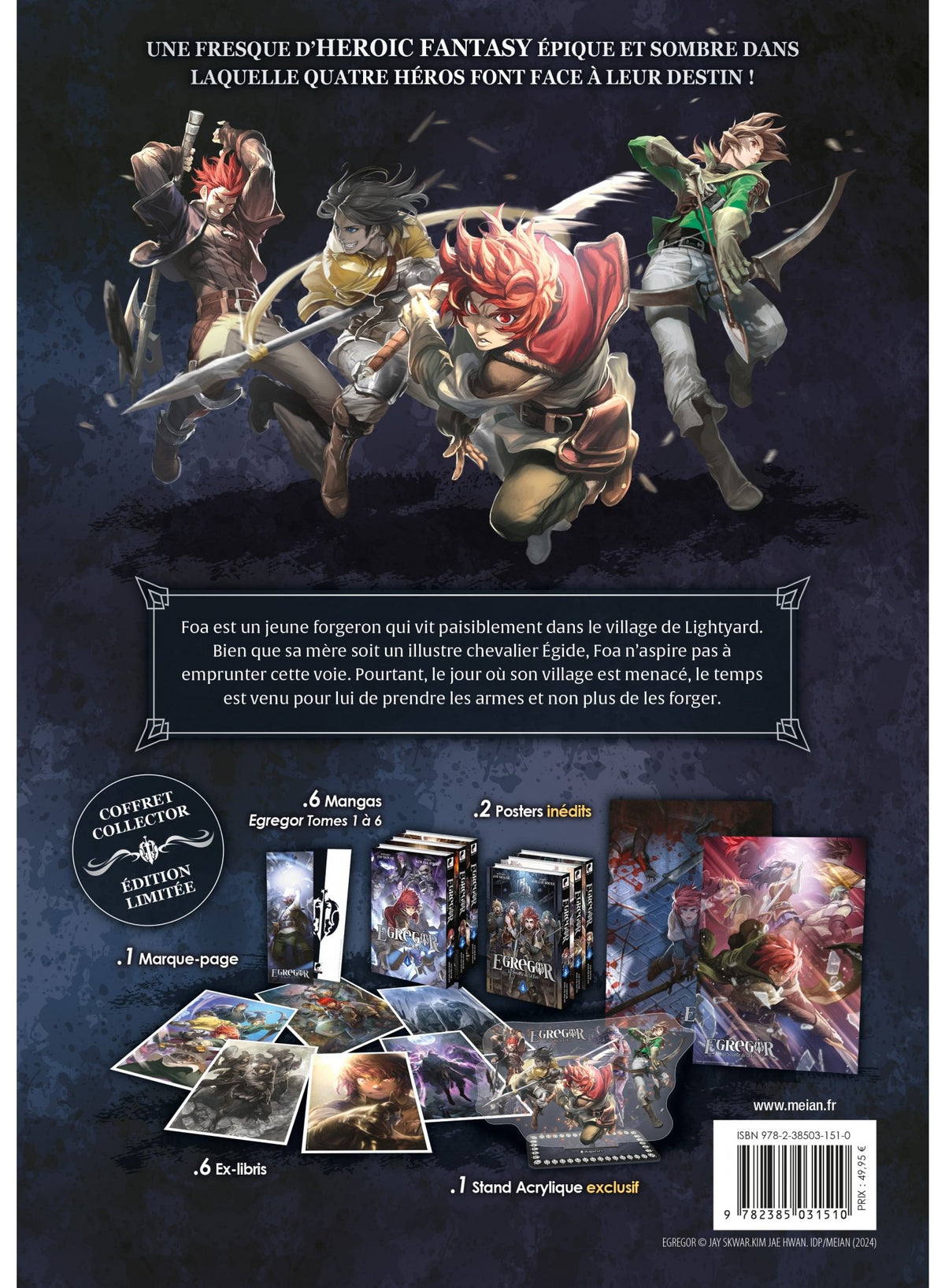 Egregor : Le Souffle de la Foi - Partie 1 (Tomes 01 à 06) - Coffret 6 Mangas Collector limité