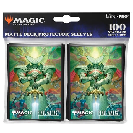 Ultra Pro - Magic: The Gathering - Universes Beyond: Final Fantasy - Sachet de 100 protèges cartes standard Summon: Knights of Round (63 x 89 mm)