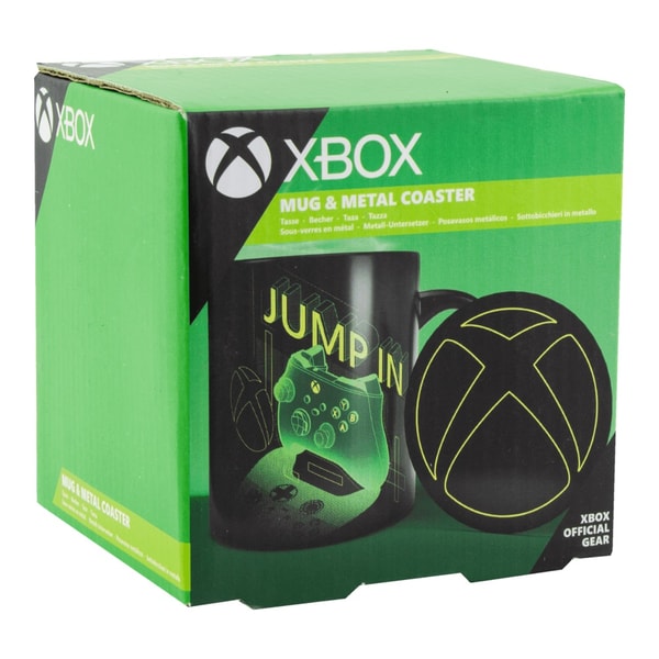 Microsoft - Coffret Mug 375ml et sous-verre Xbox - flash vidéo