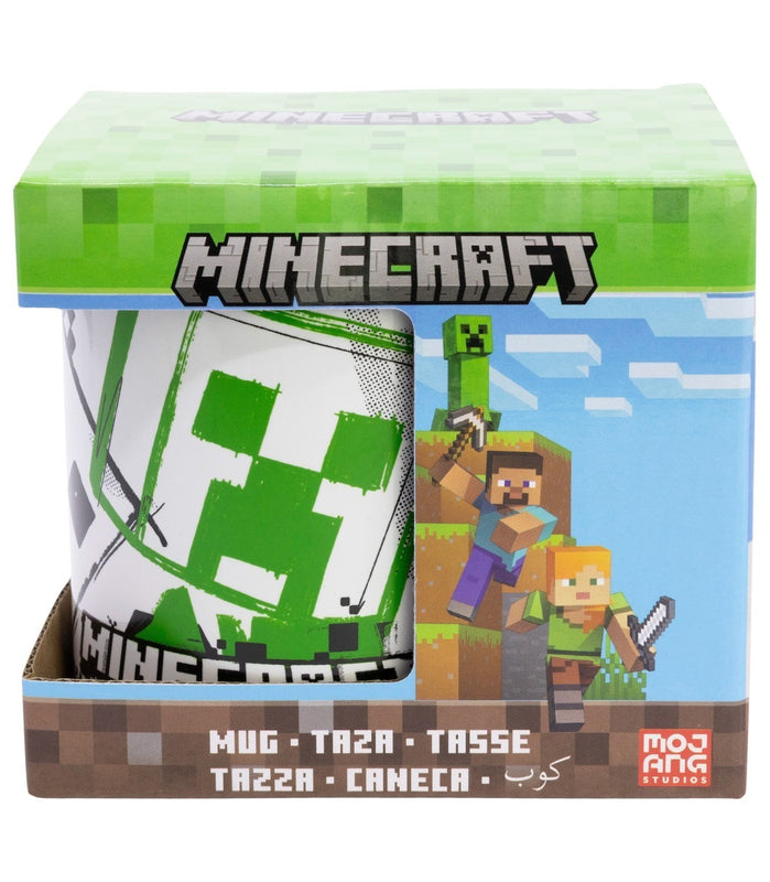 Stor - Minecraft - Mug Céramique "IconicMono" en Boîte Cadeau 325ml