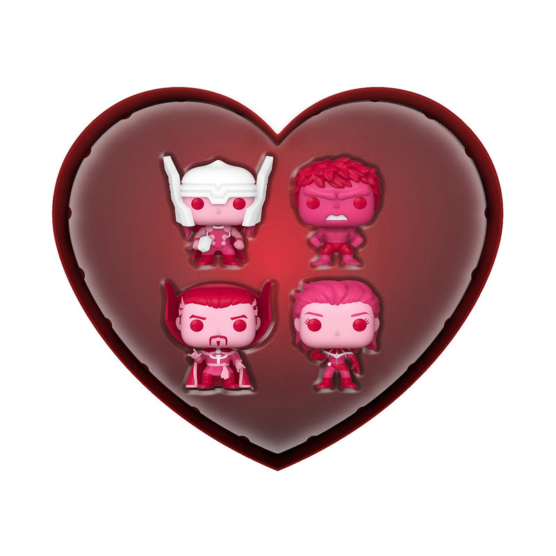 Funko Pocket Pop! Keychain 4-Pack: Marvel Classic Valentines