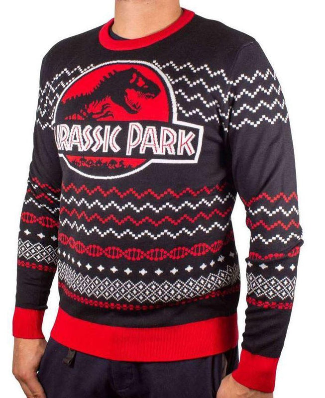 Jurassic Park - Ugly Jurassic Logo Christmas Sweater S