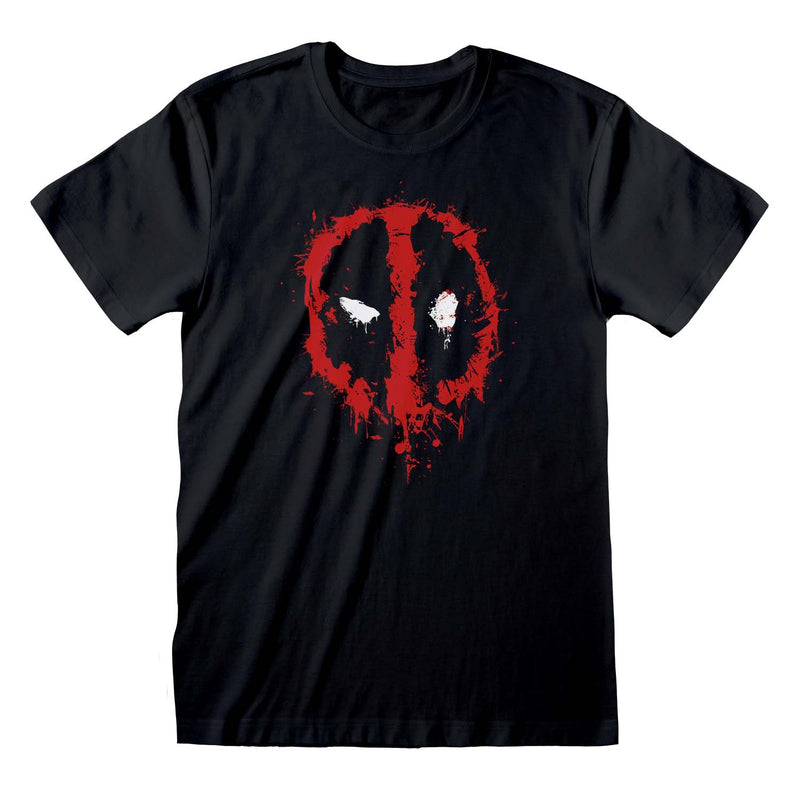 Marvel - T-shirt unisexe Noir Deadpool Splat- M