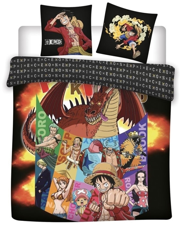 One Piece - Housse de couette en microfibre Punk Hazard (200x200cm + 2x 63x63cm) - flash vidéo