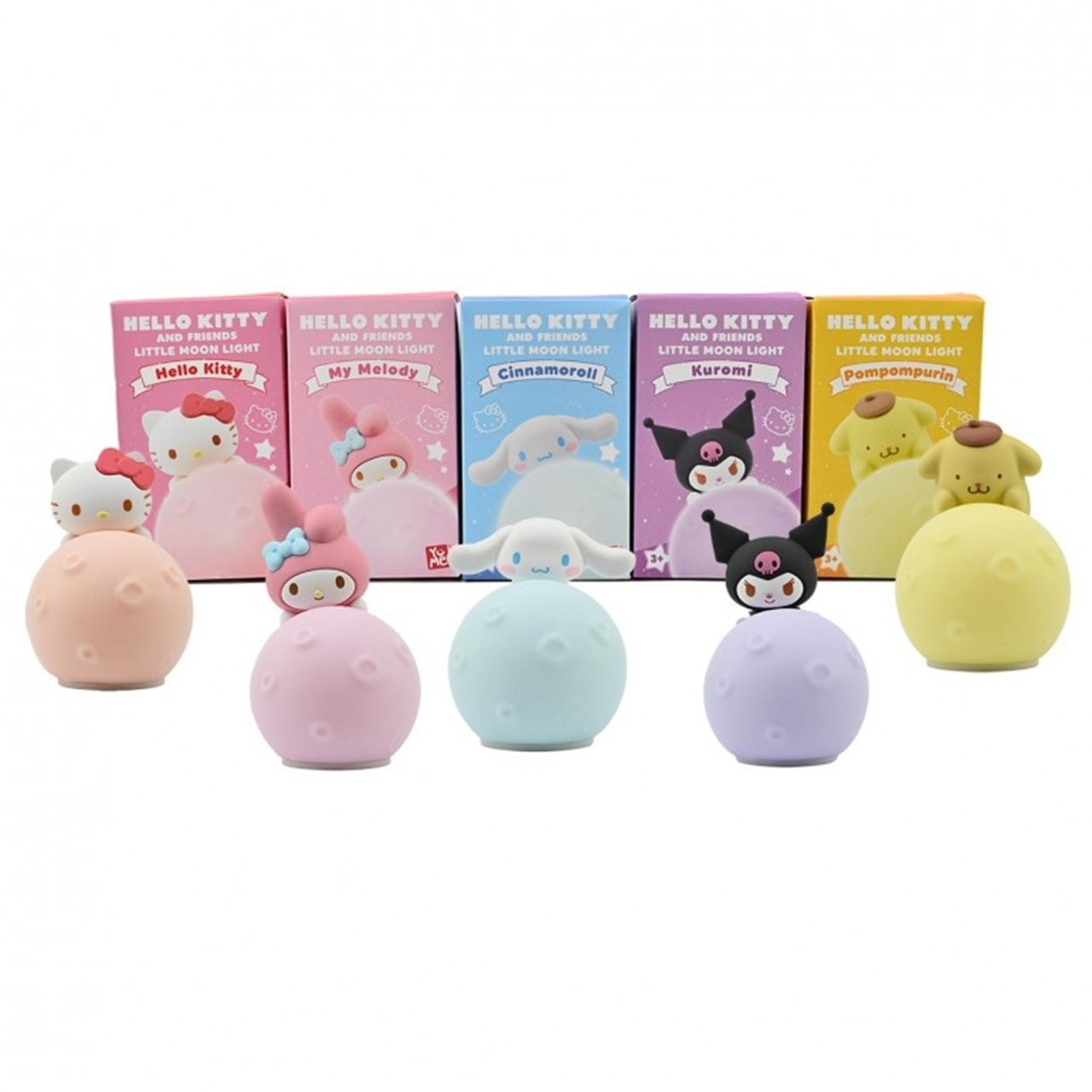 YuMe - Hello Kitty et ses amis - Little Moon Light Series - Display de figurines Sanrio 8cm (12 unités)