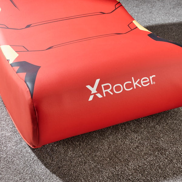 X Rocker - Siège de jeu Video Rocker Icon Marvel officiel Iron Man - flash vidéo