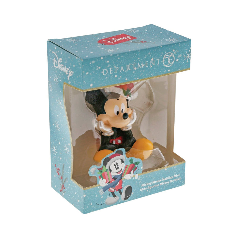 ENESCO - Disney Mini figurine de Noël Mickey Mouse