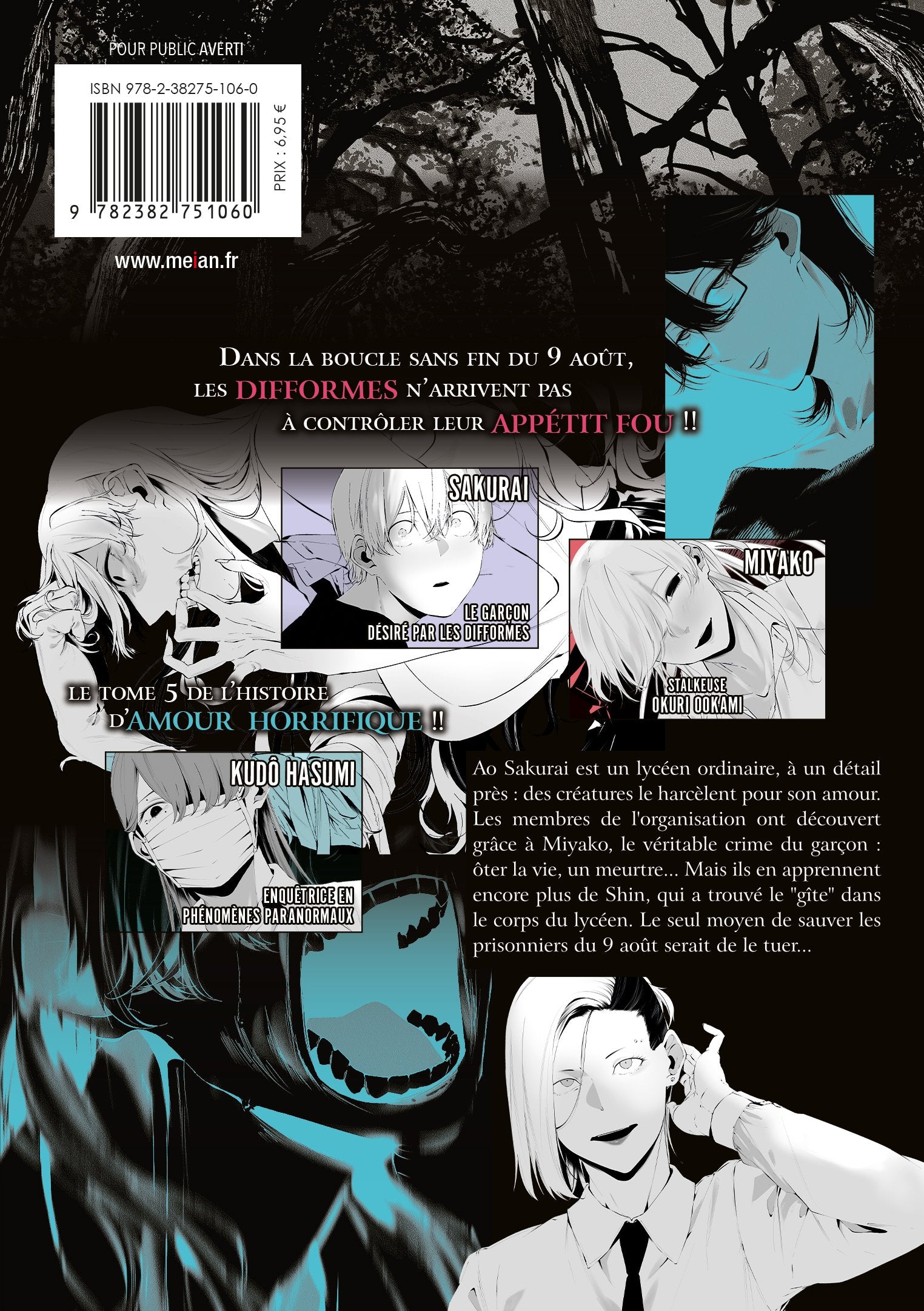 Le 9 août, tu me dévoreras - Tome 5 - Livre (Manga)