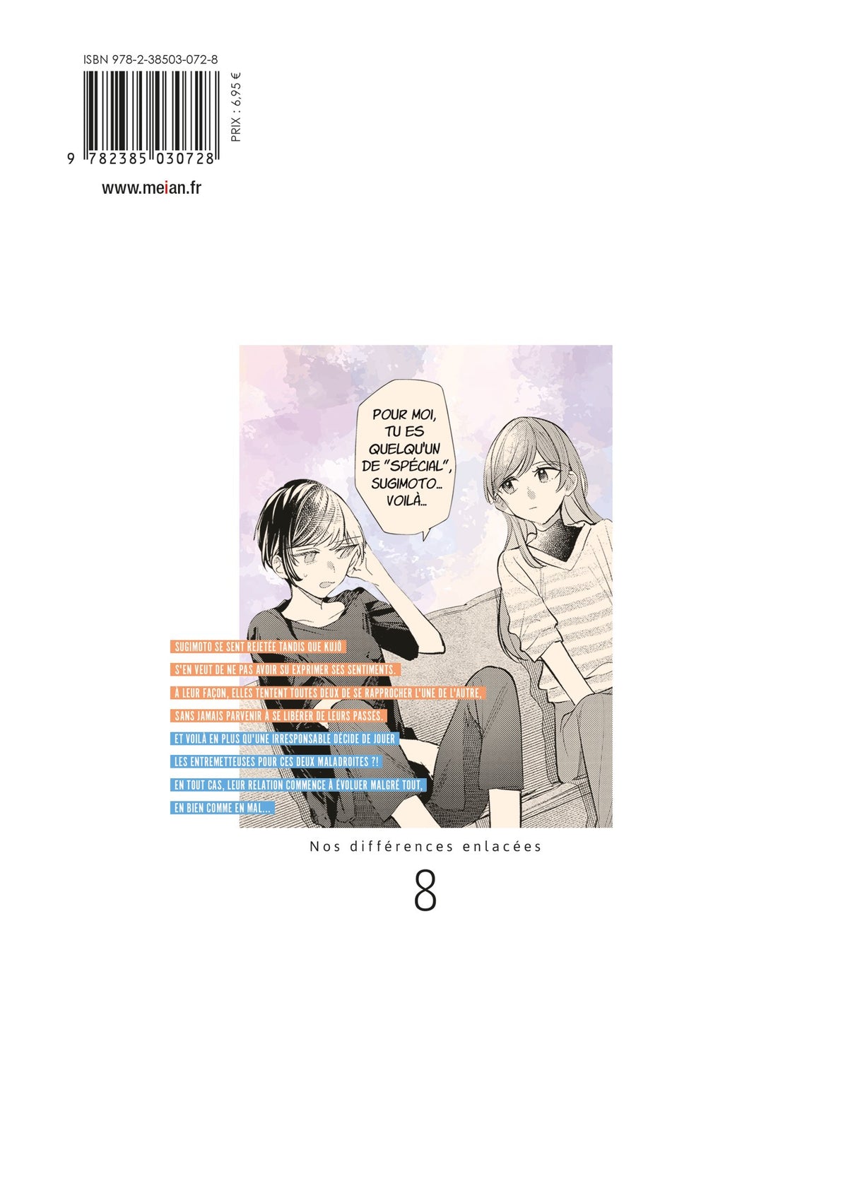 Nos différences enlacées - Tome 08 - Livre (Manga)
