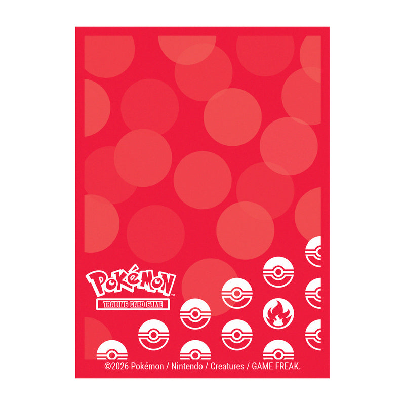 Ultra Pro - Pokémon JCC - Pochettes de protection de deck Énergie Feu 65 pcs (66 x 91 mm)