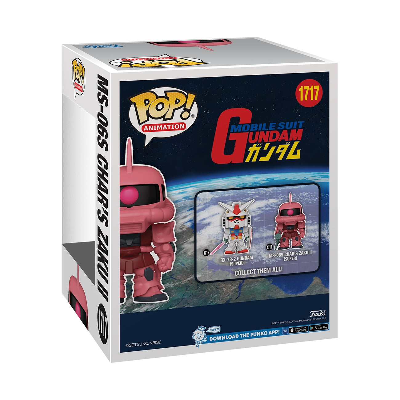 Funko Pop! Super: Mobile Suit Gundam - CHARS ZAKU II 6" Super Sized Pop! - flash vidéo