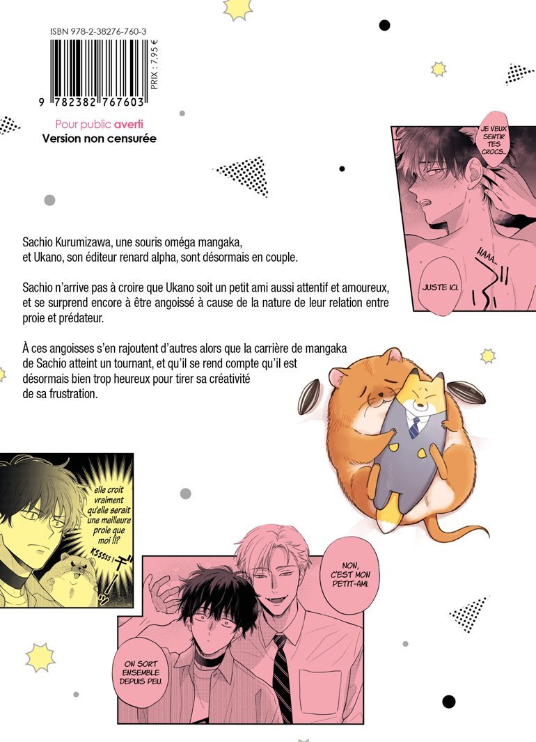 La souris et le renard - Tome 02 - Livre (Manga) - Yaoi - Hana Book
