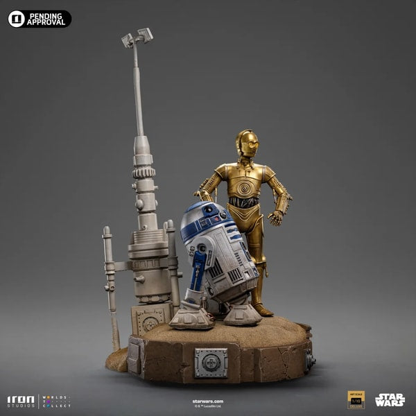 Iron Studios - Deluxe Art Scale 1/10 - Star Wars - C-3PO & R2-D2 Statue 31cm - flash vidéo