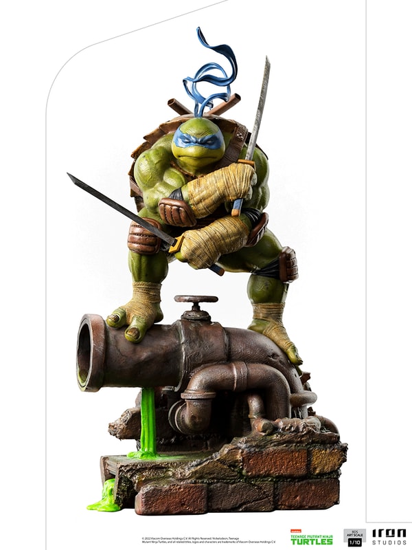 Iron Studios - BDS Arts Scale 1/10 - Teenage Mutant Ninja Turtles - Leonardo Statue 24cm - flash vidéo