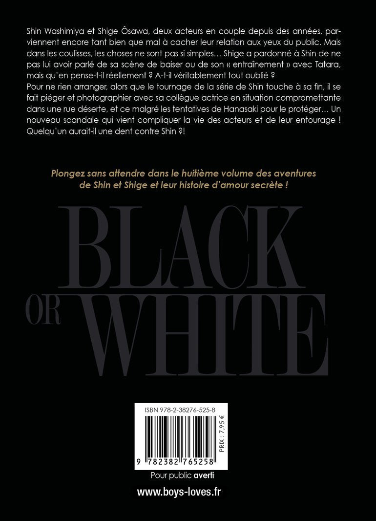 Black or White - Tome 08 - Livre (Manga) - Yaoi - Hana Collection