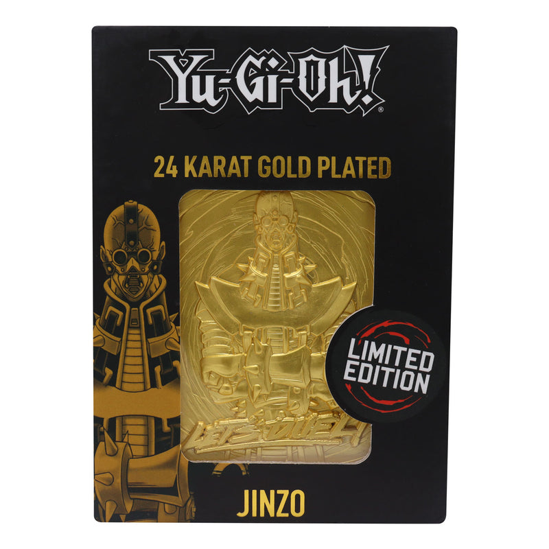 Yu-Gi-Oh! - Lingot Plaqué Or 24 Carats "Jinzo" en Édition Limitée