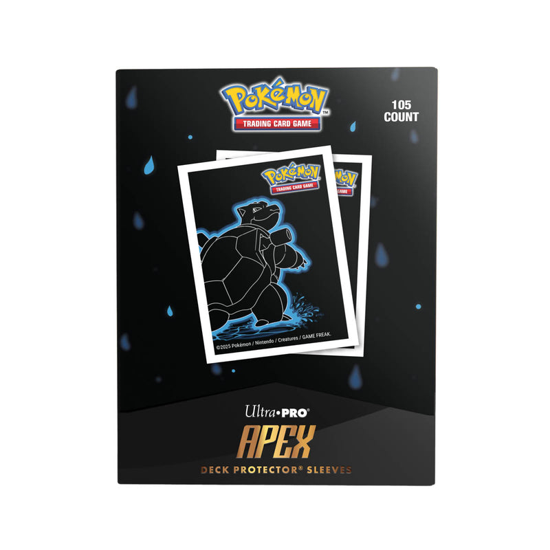 Ultra Pro - Pokémon JCC - Sachet de 105 protèges cartes Apex Neon Kanto Tortank