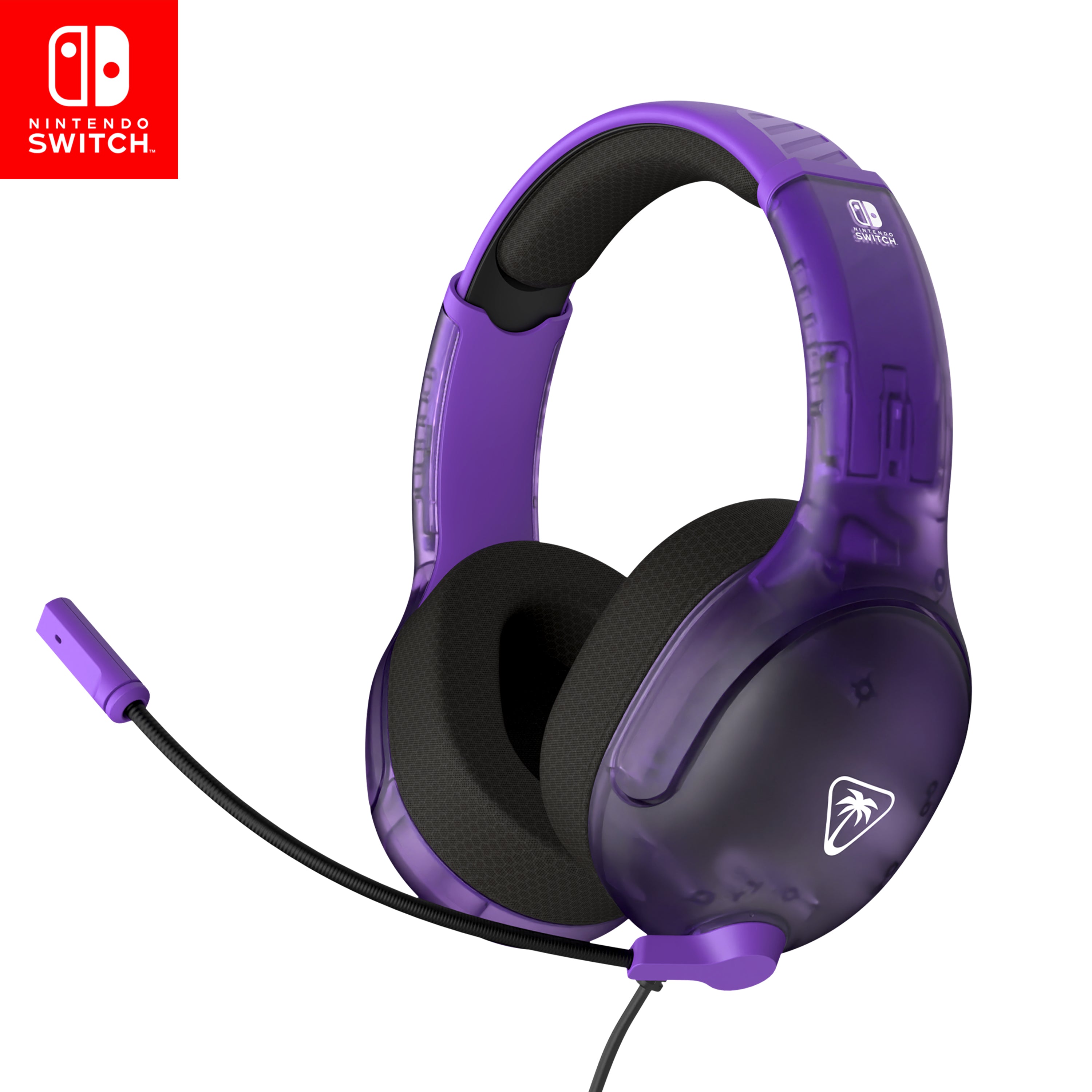 Turtle Beach - Casque de jeu filaire Airlite Fit Ghost Purple pour Nintendo Switch, Switch Lite et Switch modèle OLED