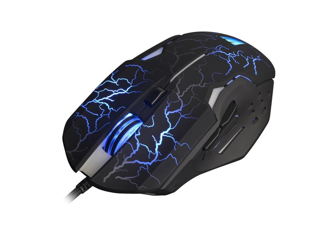 WASDkeys - M200 - Souris de jeu laser filaire RGB noire