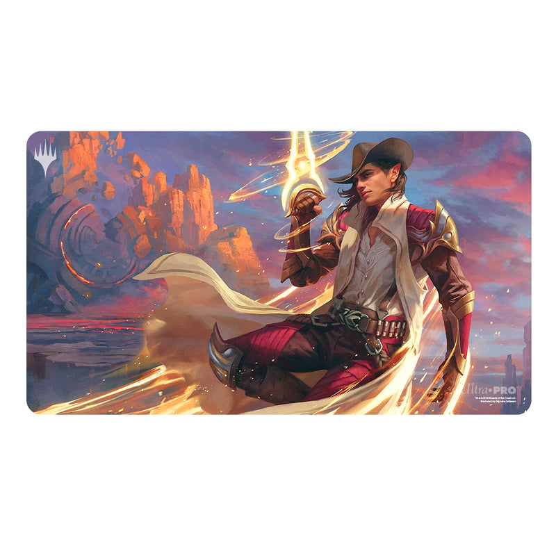Ultra Pro - Magic: The Gathering - Outlaws of Thunder Junction - Tapis de jeu Kellan, le Kid (60 x 34 cm)