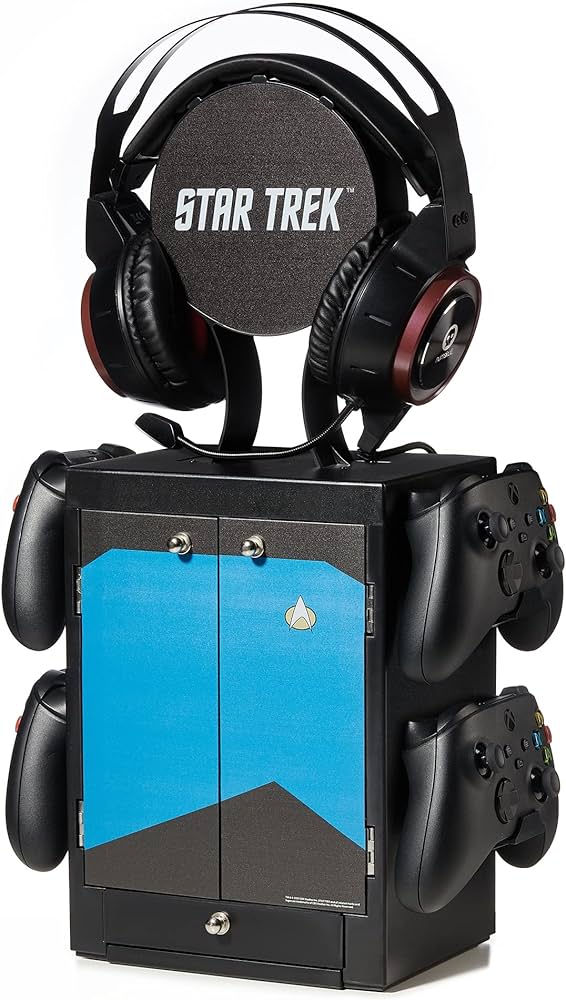 CBS - Meuble de rangement officiel Star Trek Bleu pour gamer - flash vidéo