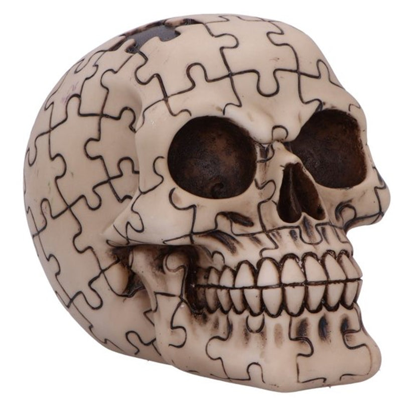 Nemesis Now - Crâne d'ornement "Puzzled"