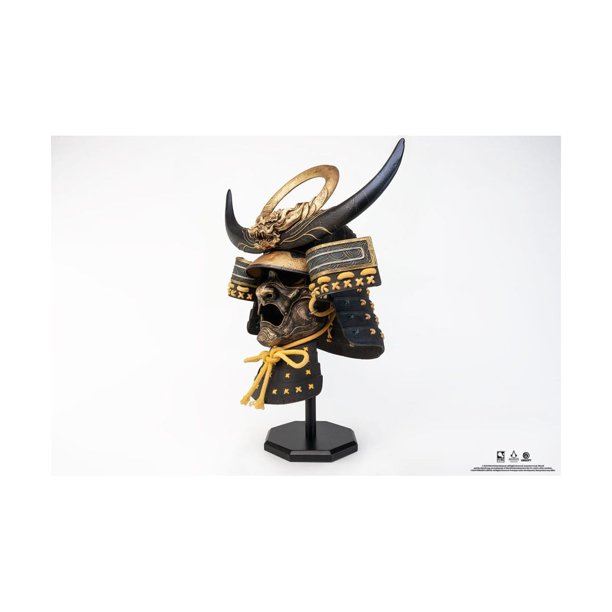 PureArts - 1:1 Scale Replica - Assassin's Creed Shadows - Réplique du Casque de Yasuke 63cm - flash vidéo