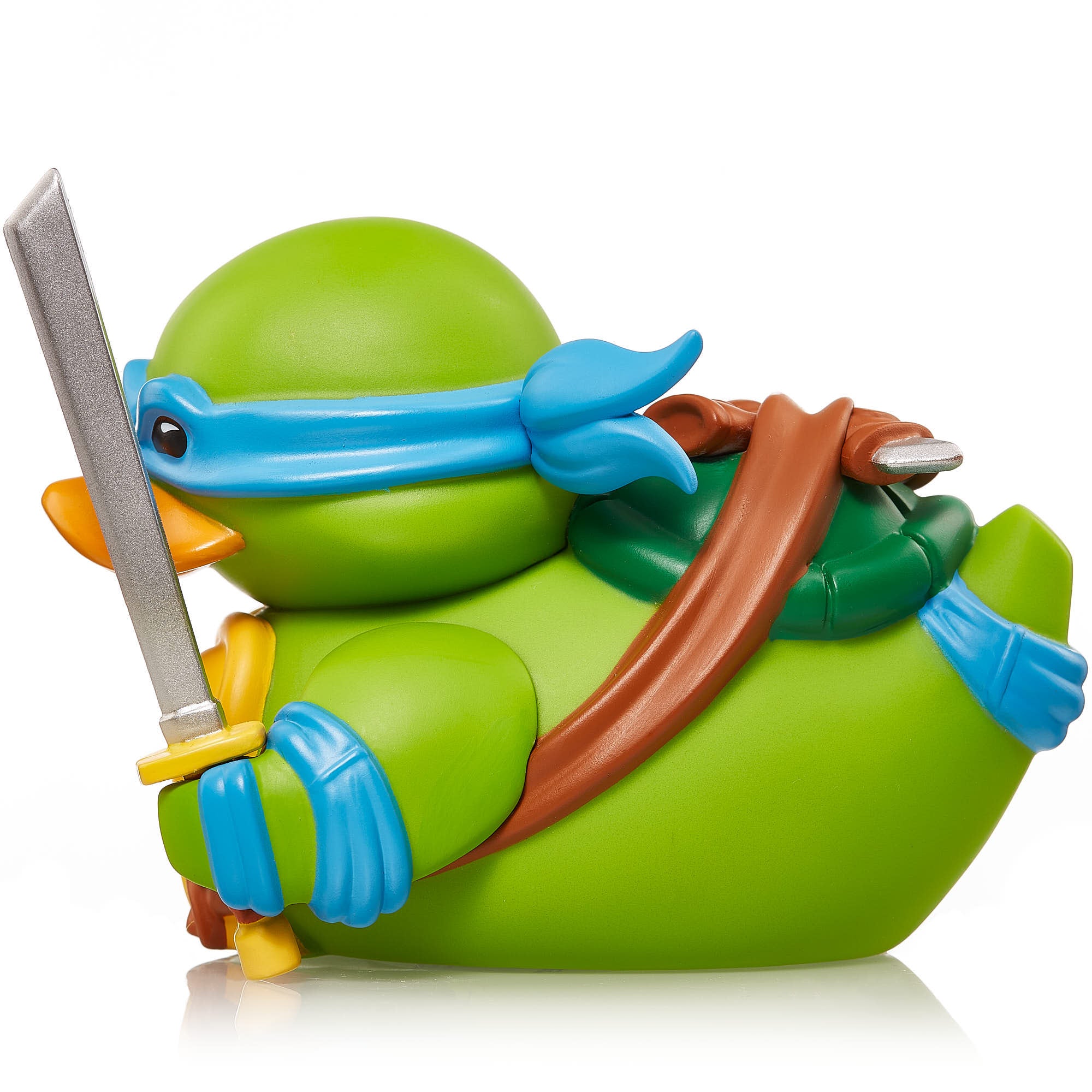 Numskull - Mini TUBBZ Canard de bain - Tortues Ninja - Leonardo (Édition baignoire) - 8cm - flash vidéo
