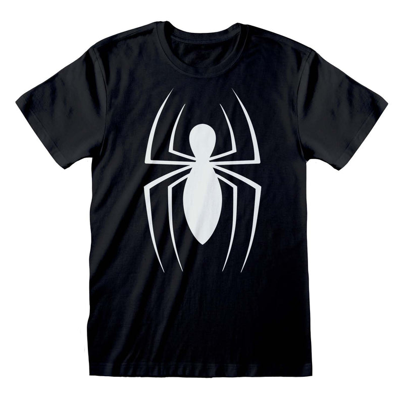 Marvel - T-shirt unisexe Noir Logo classique de Spider-Man - S