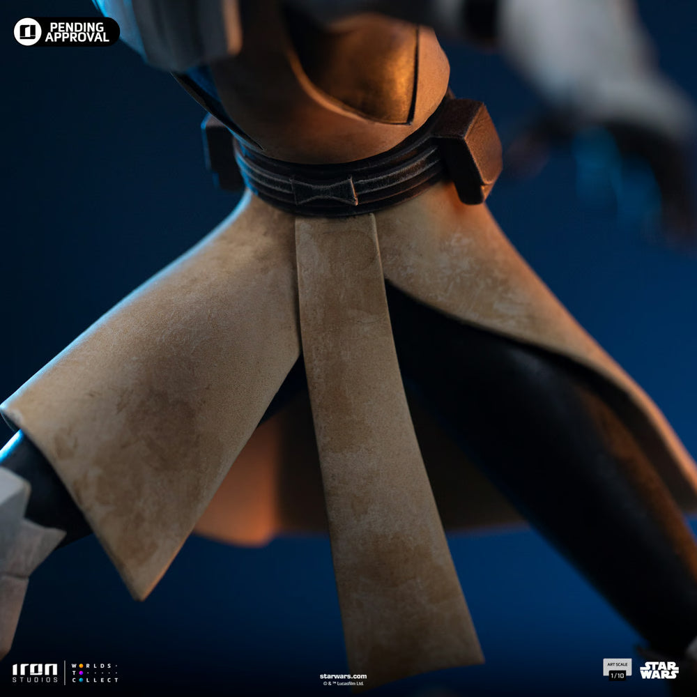 Iron Studios - Art Scale 1/10 - Star Wars : The Clone Wars - Obi-Wan Kenobi Statue 27cm