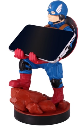 Cable Guys - Marvel - Avengers - Captain America Support Chargeur pour Téléphone et Manette - flash vidéo