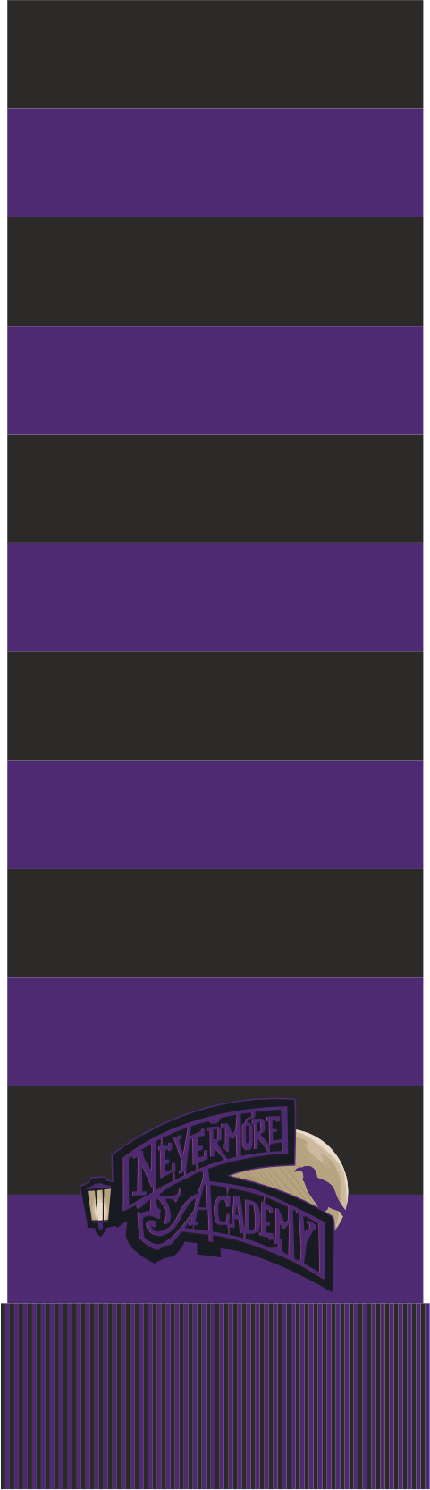 Netflix - Mercredi - Écharpe - Académie Nevermore - flash vidéo