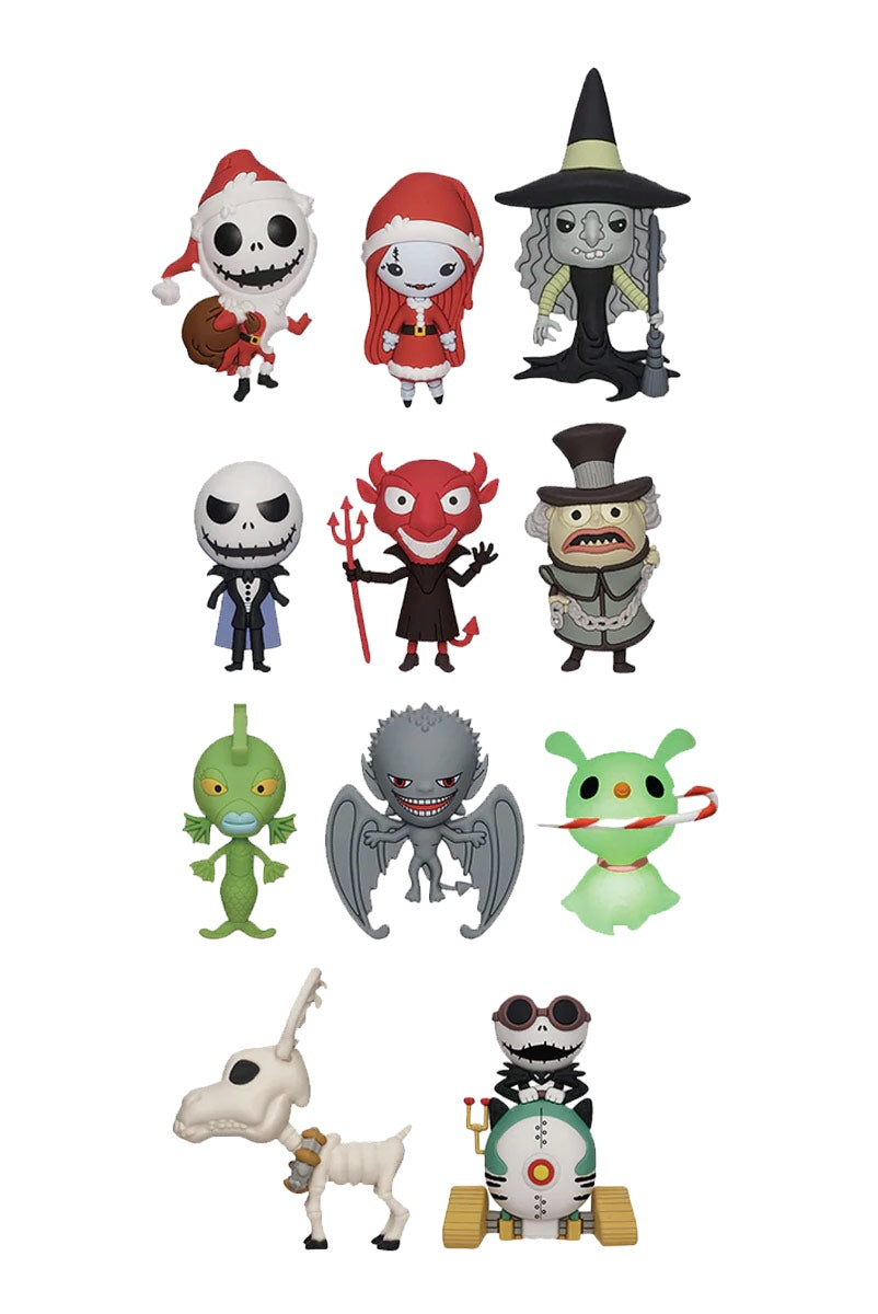 Disney - L'Étrange Noël de monsieur Jack - Assortiment en blind box de figurines de sac de collection en mousse (Série 6) (24 pcs) - flash vidéo