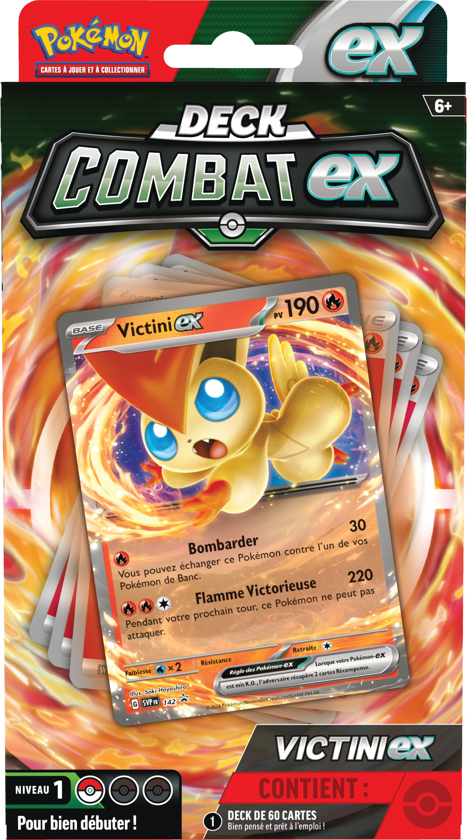 Pokémon JCC - Deck Combat Miraidon-ex ou Victini-ex (1x deck aléatoire) - flash vidéo