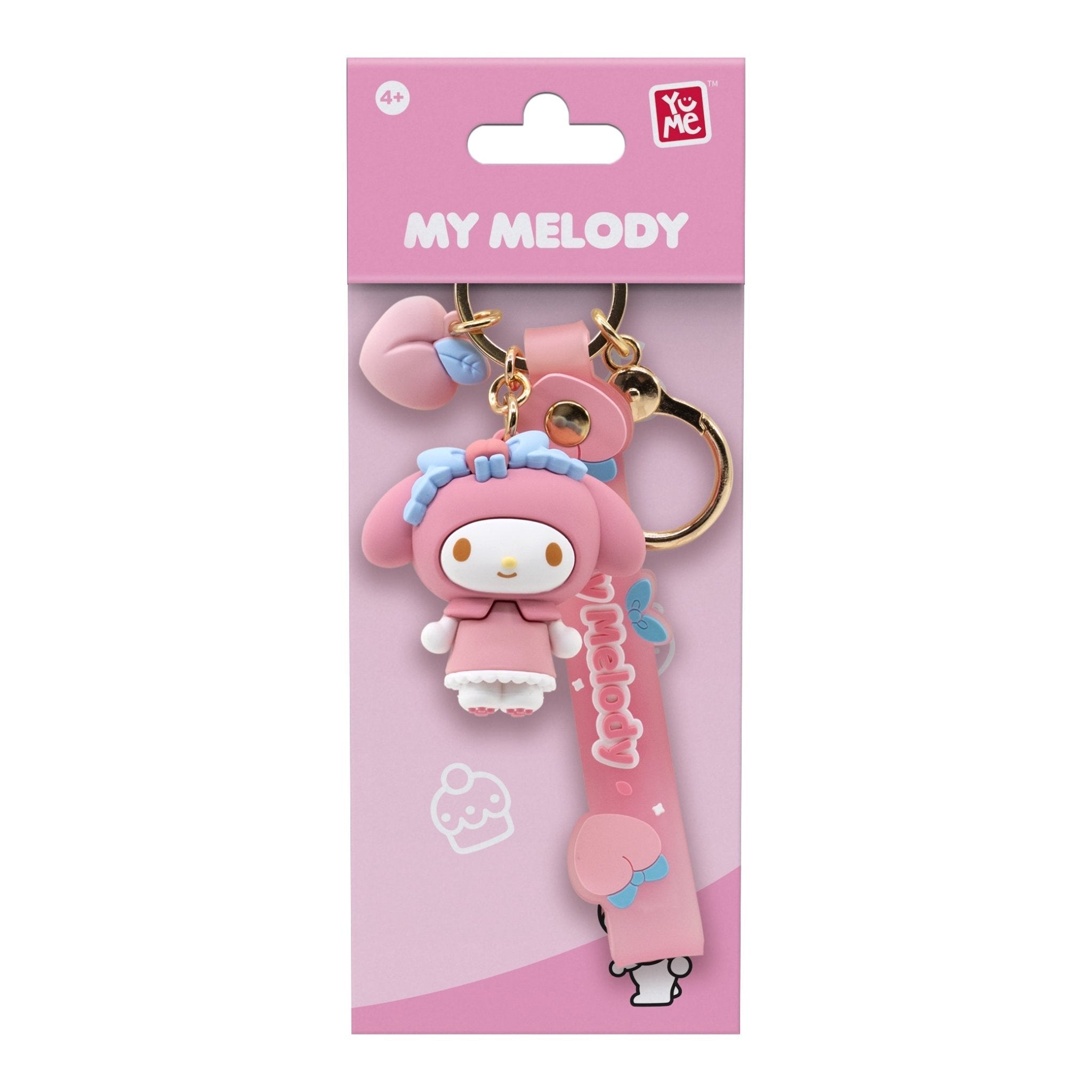 YuMe Hello Kitty and Friends Peach Series - Display de porte-clés avec dragonne(12 unités)