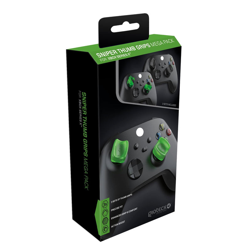 Gioteck - Méga pack de reposes pouce (Thumb Grips) Sniper pour Xbox Series