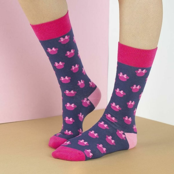 Disney - Chaussettes Silhouette de Minnie Mouse (Taille 40-46) - flash vidéo