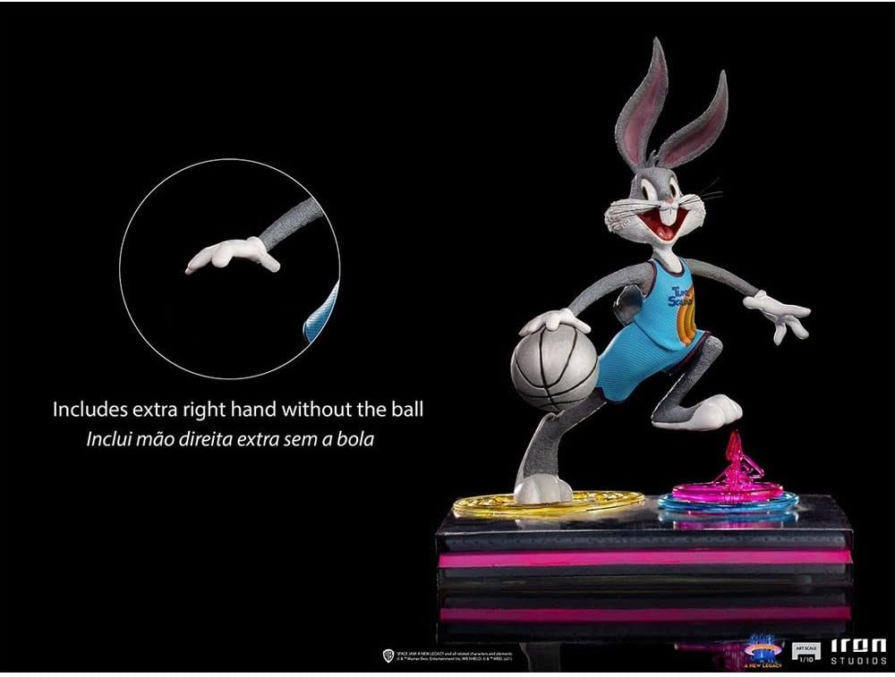 Iron Studios - Arts Scale 1/10 - Space Jam: A New Legacy - Bugs Bunny Statue 19cm - flash vidéo