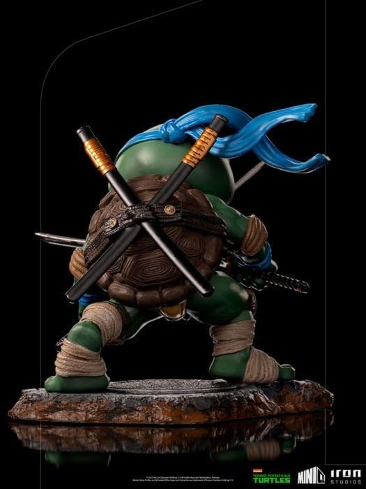 Iron Studios - MiniCo - Teenage Mutant Ninja Turtles - Leonardo Statue 15cm - flash vidéo