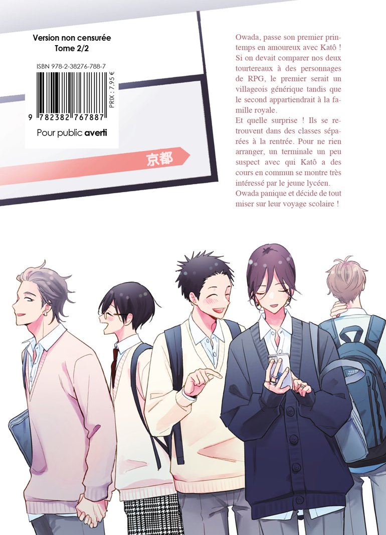 Katô, mon voisin de classe - Tome 02 - Livre (Manga) - Yaoi - Hana Book